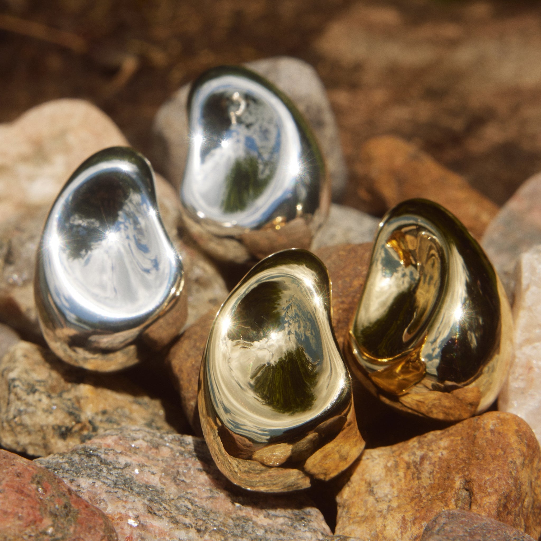 La Pierre Earrings - Or