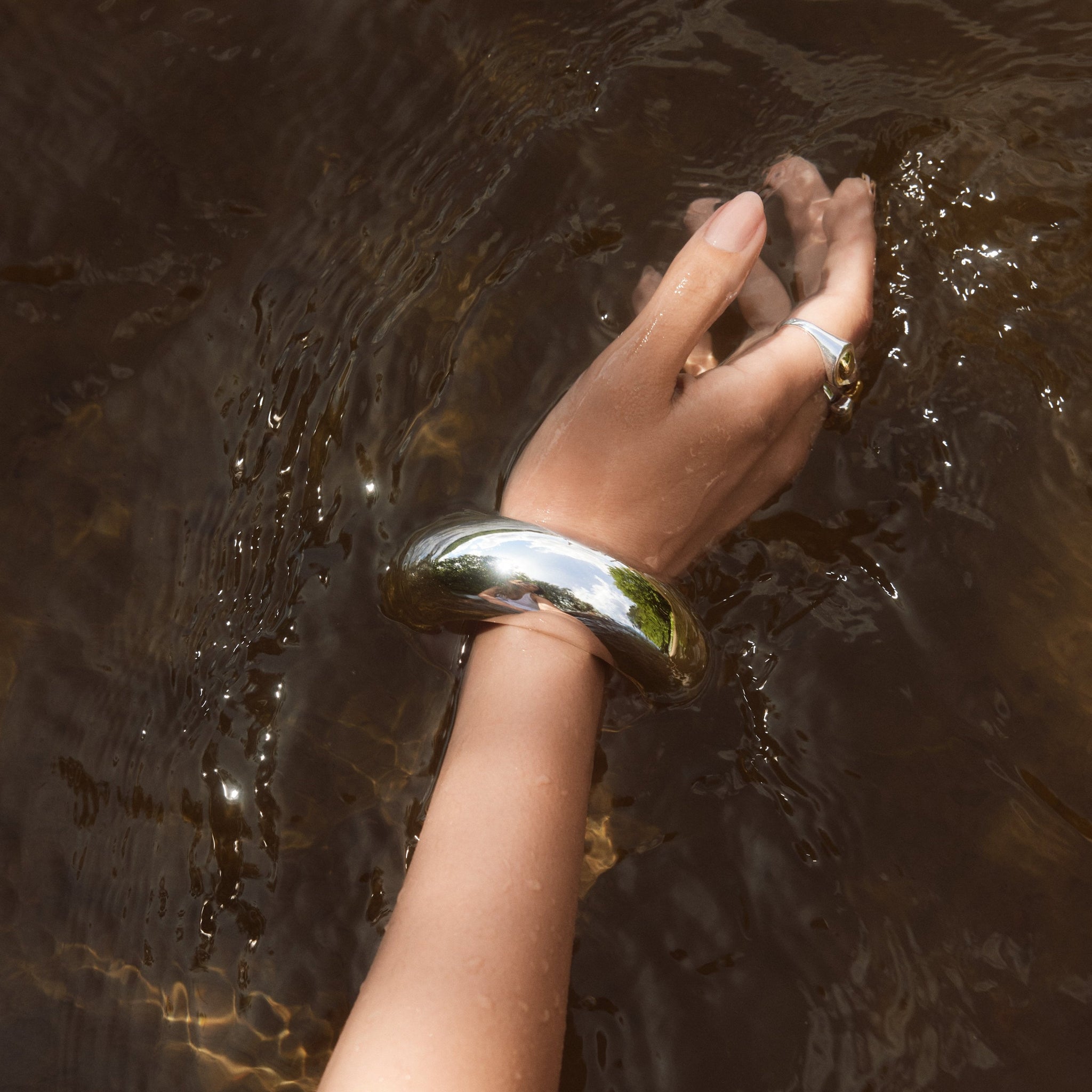 Le Bangle Bracelet - Argent